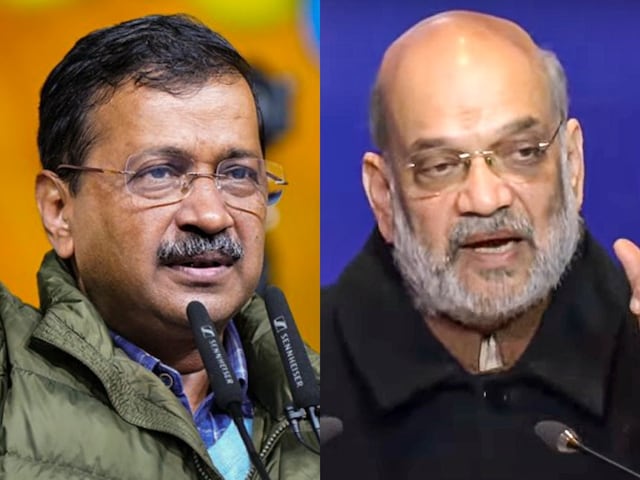 Arvind Kejriwal blamed Union Home Minister Amit Shah for an alleged attack on his vehicle in Hari Nagar. (PTI)